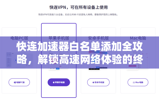 快连加速器白名单添加全攻略，解锁高速网络体验的终极指南