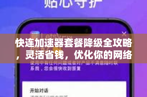 快连加速器套餐降级全攻略，灵活省钱，优化你的网络加速方案